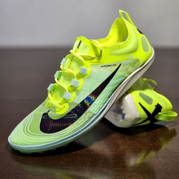Nike Zoom Victory Waffle 5 Track Running Shoes Volt Black AJ0846-702 women’s 6.5 - Picture 1 of 16